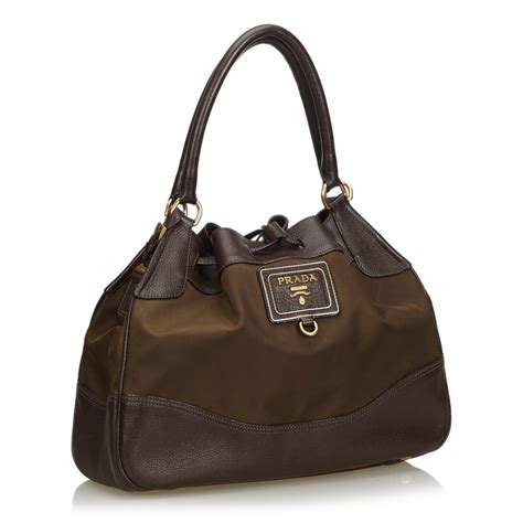 prada tote bag marrone pelle|Prada Borsa Tote Grande In Pelle .